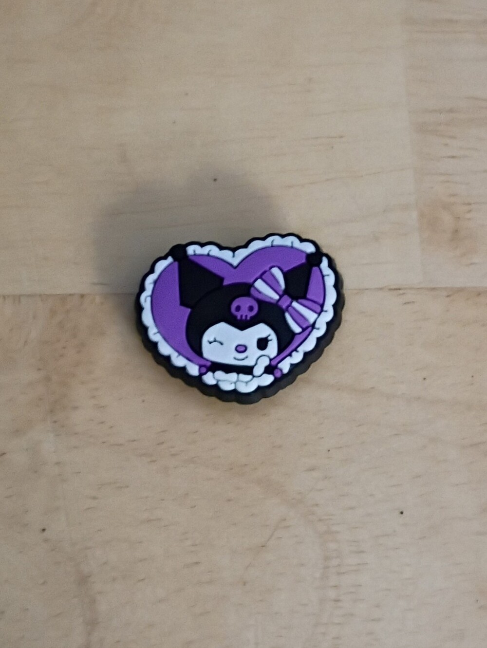 10 for $10 Jibbitz Croc Charms - Sanrio Kuromi Heart w/ Purple Bow Hello Kitty